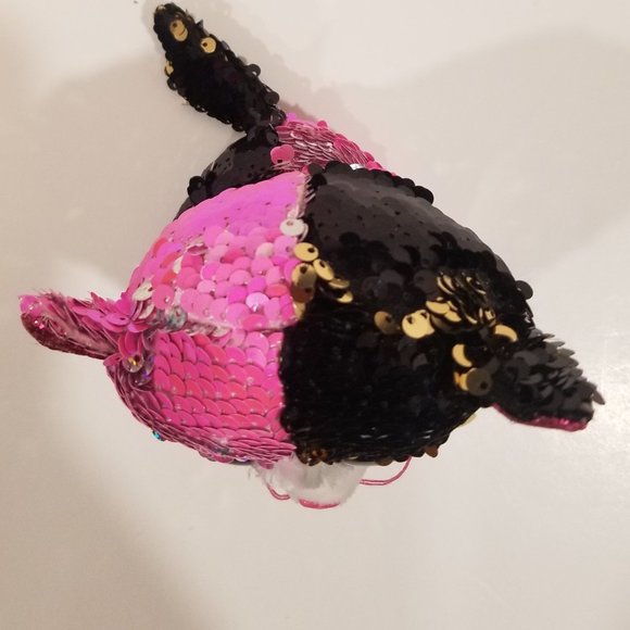 Ty Flippables Sequin Plush Malibu the Cat, EUC - Picture 6 of 10